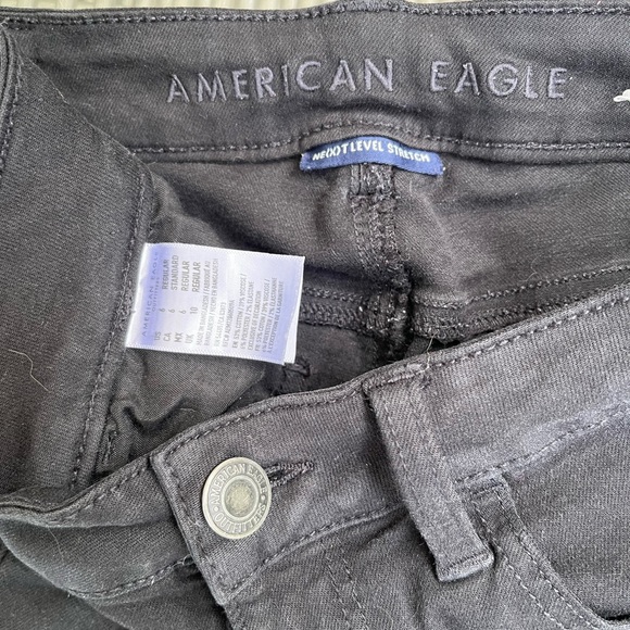 American Eagle black skinny jeans, size 6 - Picture 3 of 3